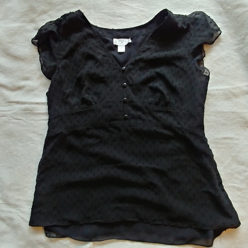 Form-fitting Dot Blouse - Loft